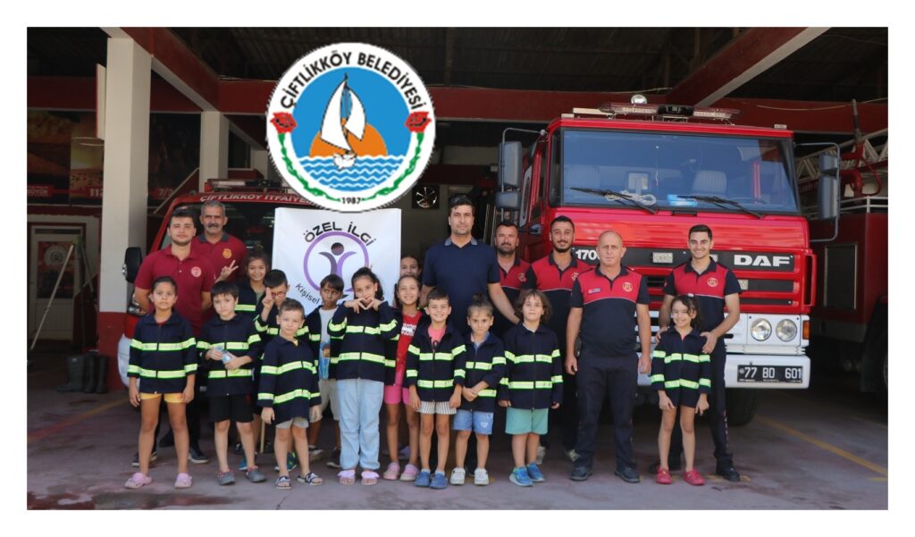 ÇİFTLİKKÖY’DE MİNİKLER İTFAİYECİLERLE BULUŞTU