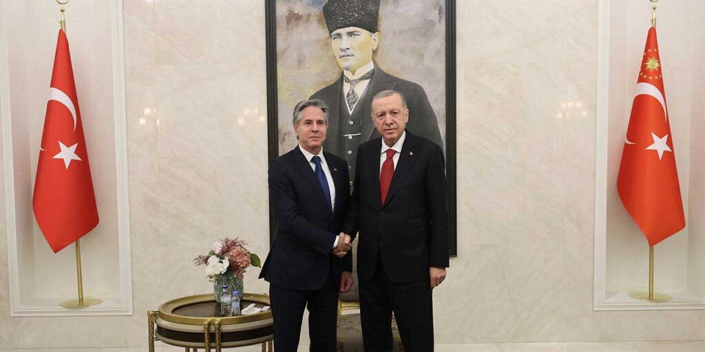 Cumhurbaşkanı Erdoğan, Blinken ile Esenboğa’da görüştü