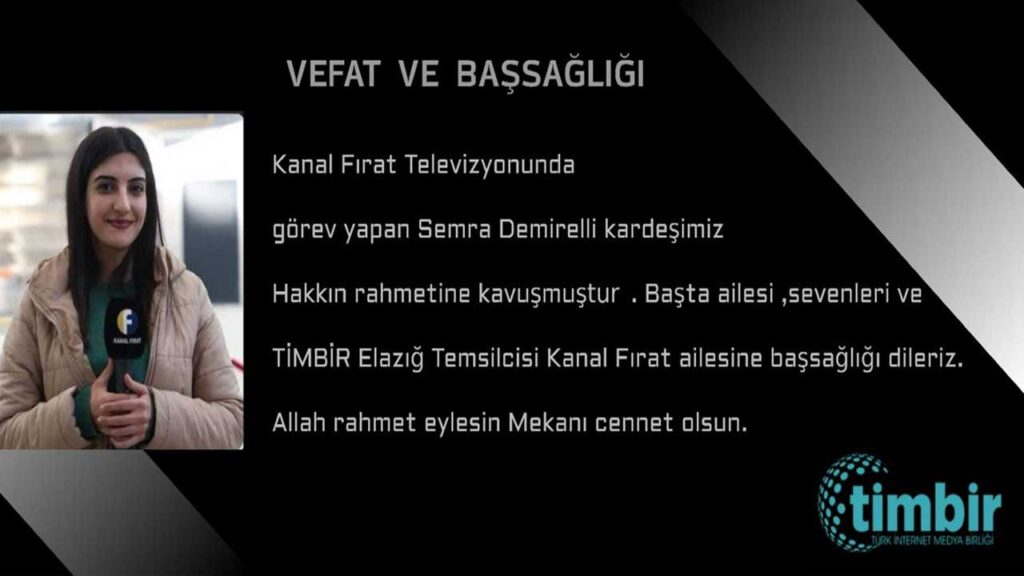 TİMBİR Genel Başkanı Dr. Süleyman Basa’dan Semra Demirelli için taziye mesajı – Birlik Haber Ajansı