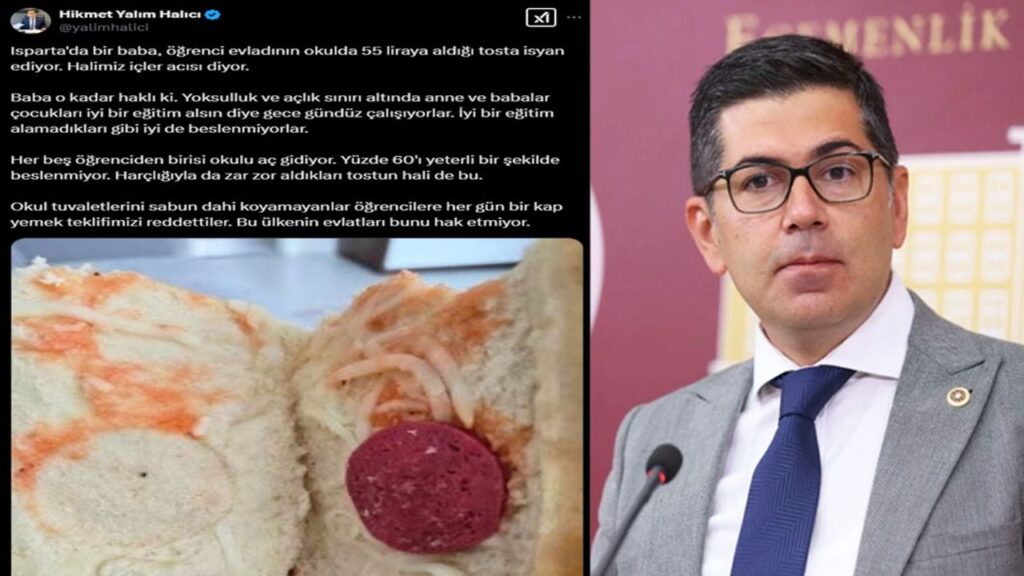 CHP’li Hikmet Yalım Halıcı: “Isparta’daki öğrenciler okula aç gidiyor”