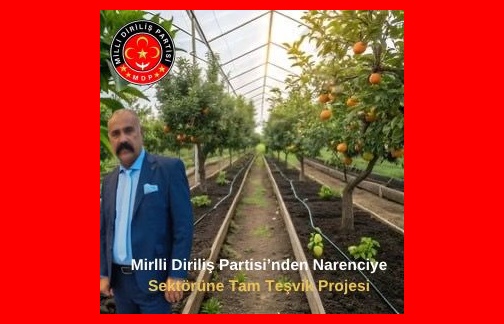 Milli Diriliş Partisi’nden Narenciye Sektörüne Tam Teşvik Projesi