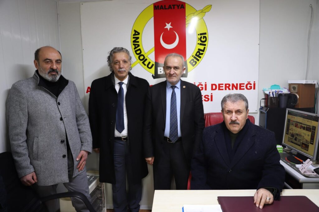 BBP Genel Başkanı Destici, Anadolu Basın Birliği Malatya Şubesini Ziyaret Etti
