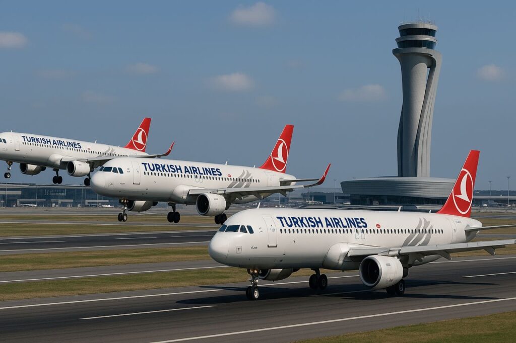 İstanbul Havalimanı’nda bir ilk: Aynı anda üç uçak havalandı – Birlik Haber Ajansı