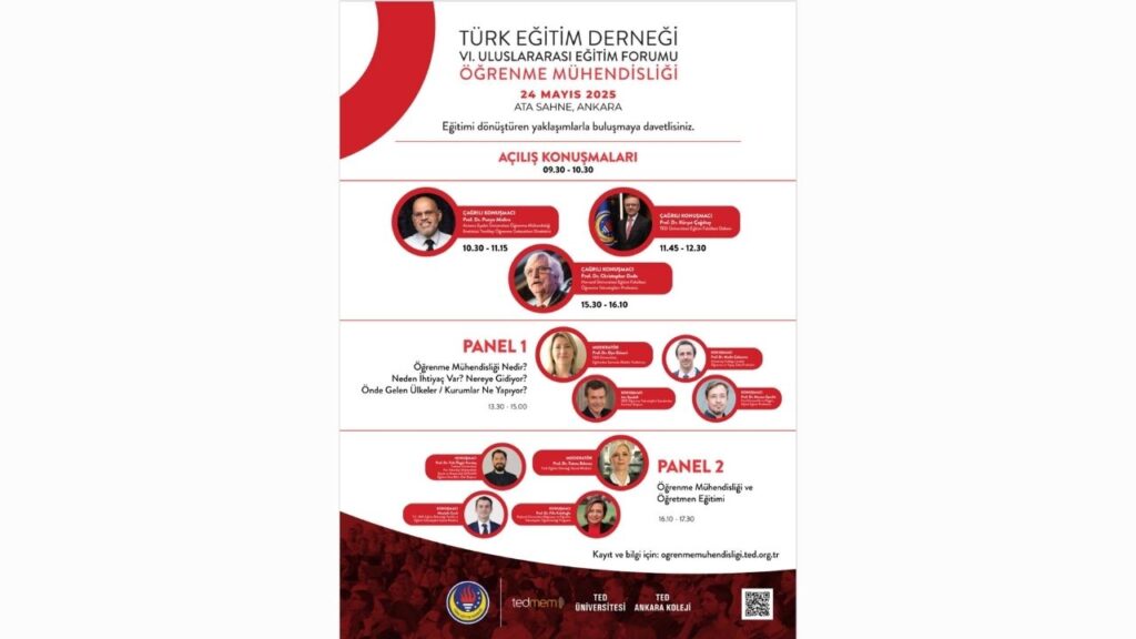 Türk Eğitim Derneği’nden VI. Uluslararası Eğitim Forumu: “Öğrenme Mühendisliği” Ankara’da masaya yatırılacak – Birlik Haber Ajansı