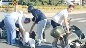 Düzce’de motosiklet sürücüsü yola savruldu – Birlik Haber Ajansı