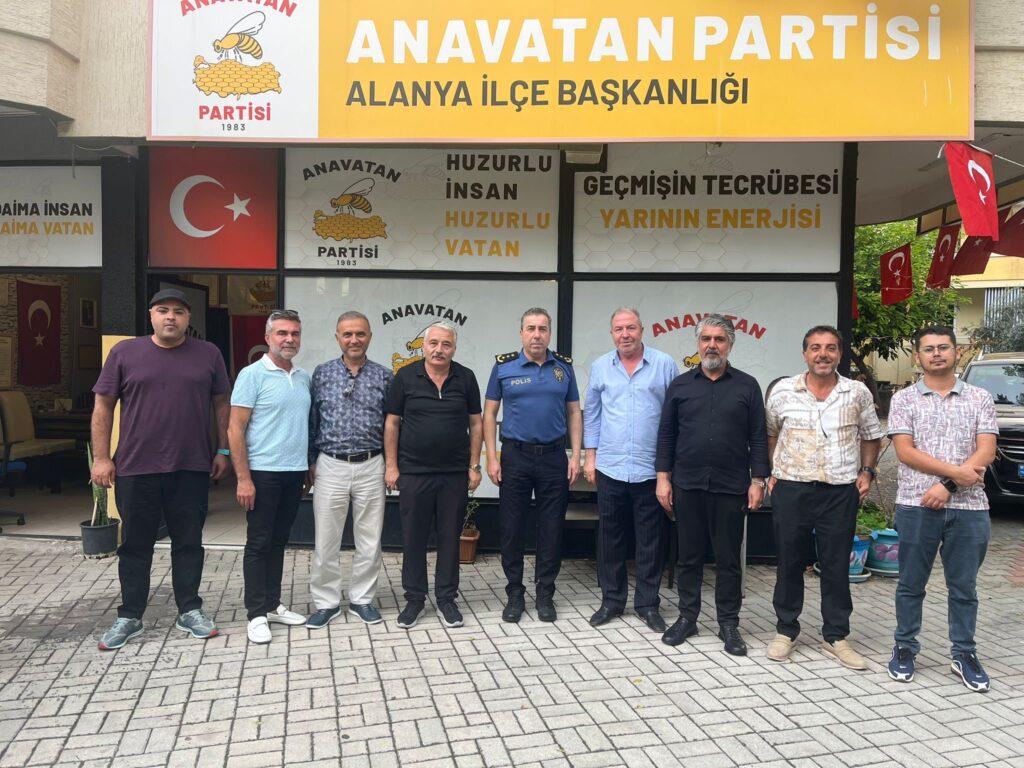 Alanya’da Anlamlı Ziyaret: Emniyet Müdürü Mustafa Hilmi Özgönül’den Anavatan Partisi İlçe Teşkilatına Nezaket Ziyareti