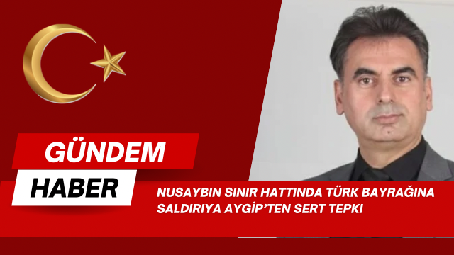 Nusaybin Sınır Hattında Türk Bayrağına Saldırıya AYGİP’ten Sert Tepki