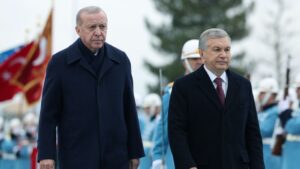 Cumhurbaşkanı Erdoğan, Özbekistan Cumhurbaşkanı Mirziyoyev’i Beştepe’de ağırladı