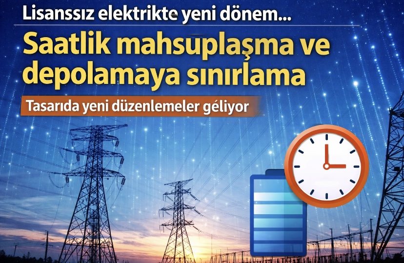 Lisanssız elektrikte yeni dönem… Saatlik mahsuplaşma ve depolamaya sınırlama