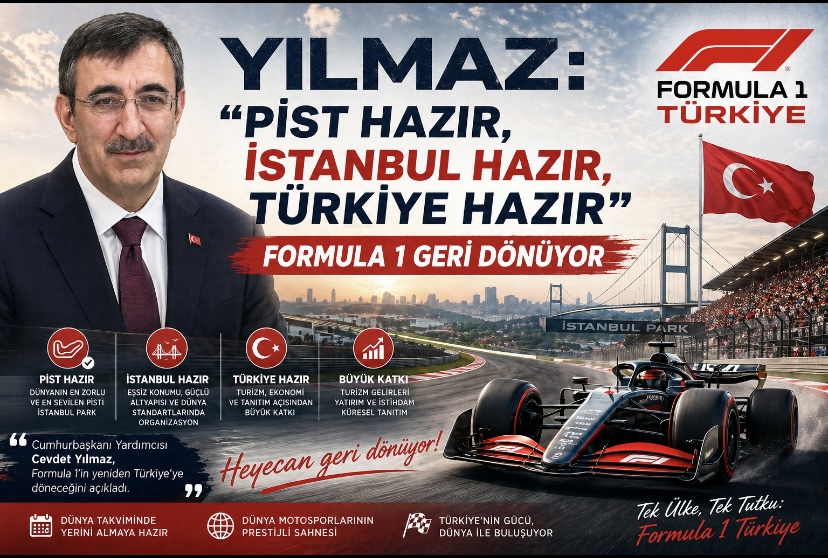 Yılmaz: “Pist hazır, İstanbul hazır, Türkiye hazır” — Formula 1 geri dönüyor