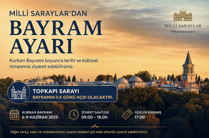 Milli Saraylar’dan bayram ayarı… Topkapı Sarayı ilk gün açık olacak