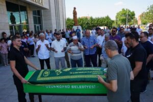 Uzunköprü’de eski başkan Çobanoğlu’na son görev