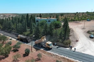 Şanlıurfa’da asfalt çalışması