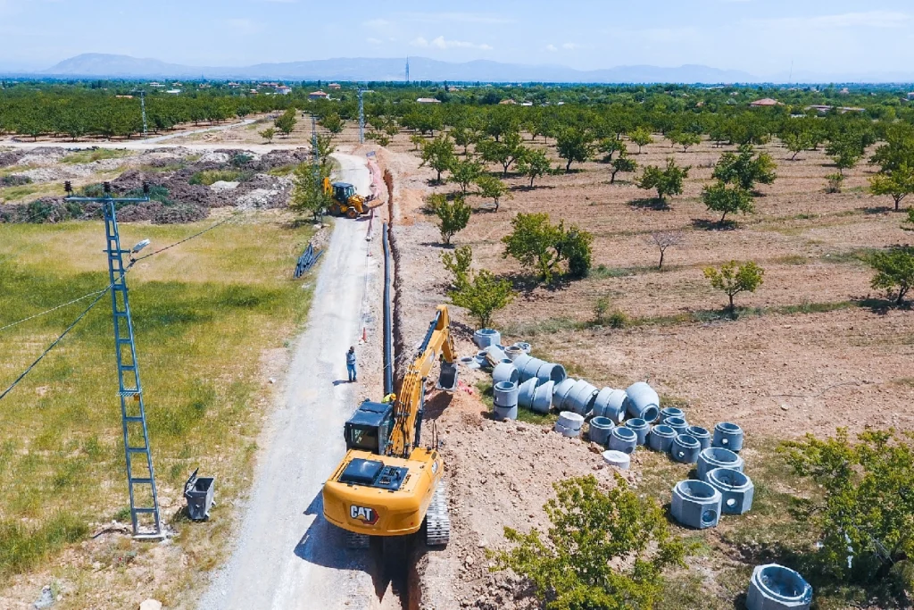 Malatya Tepeköy’e 8 bin metrelik kanalizasyon hattı