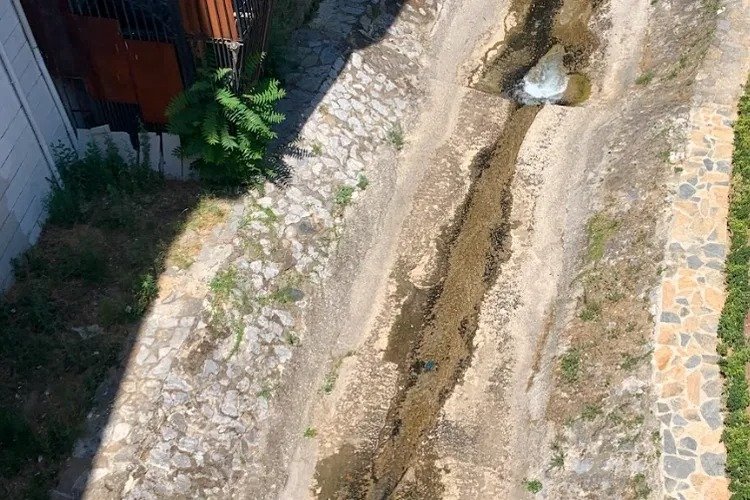 Bursa’da Setbaşı Deresi’nin suyu ciddi oranda azaldı